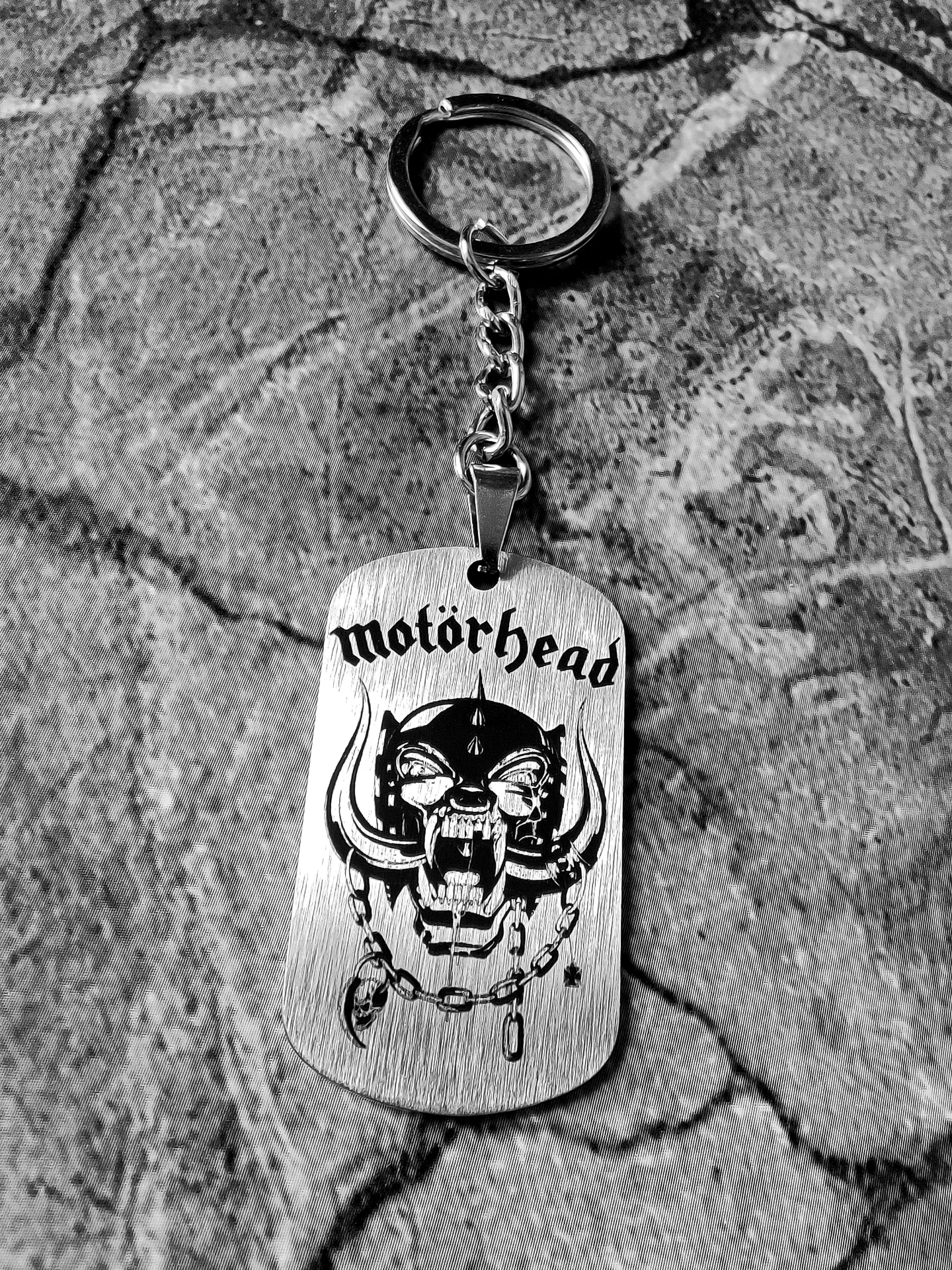 Брелок "Motorhead" шлифованный