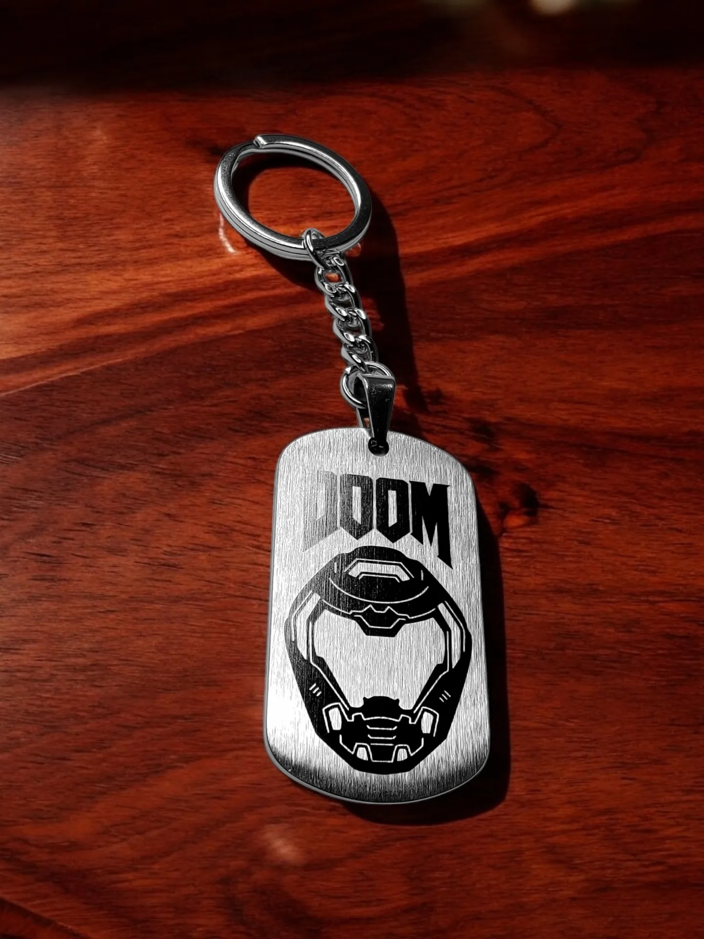 Брелок "DOOM" шлифованный