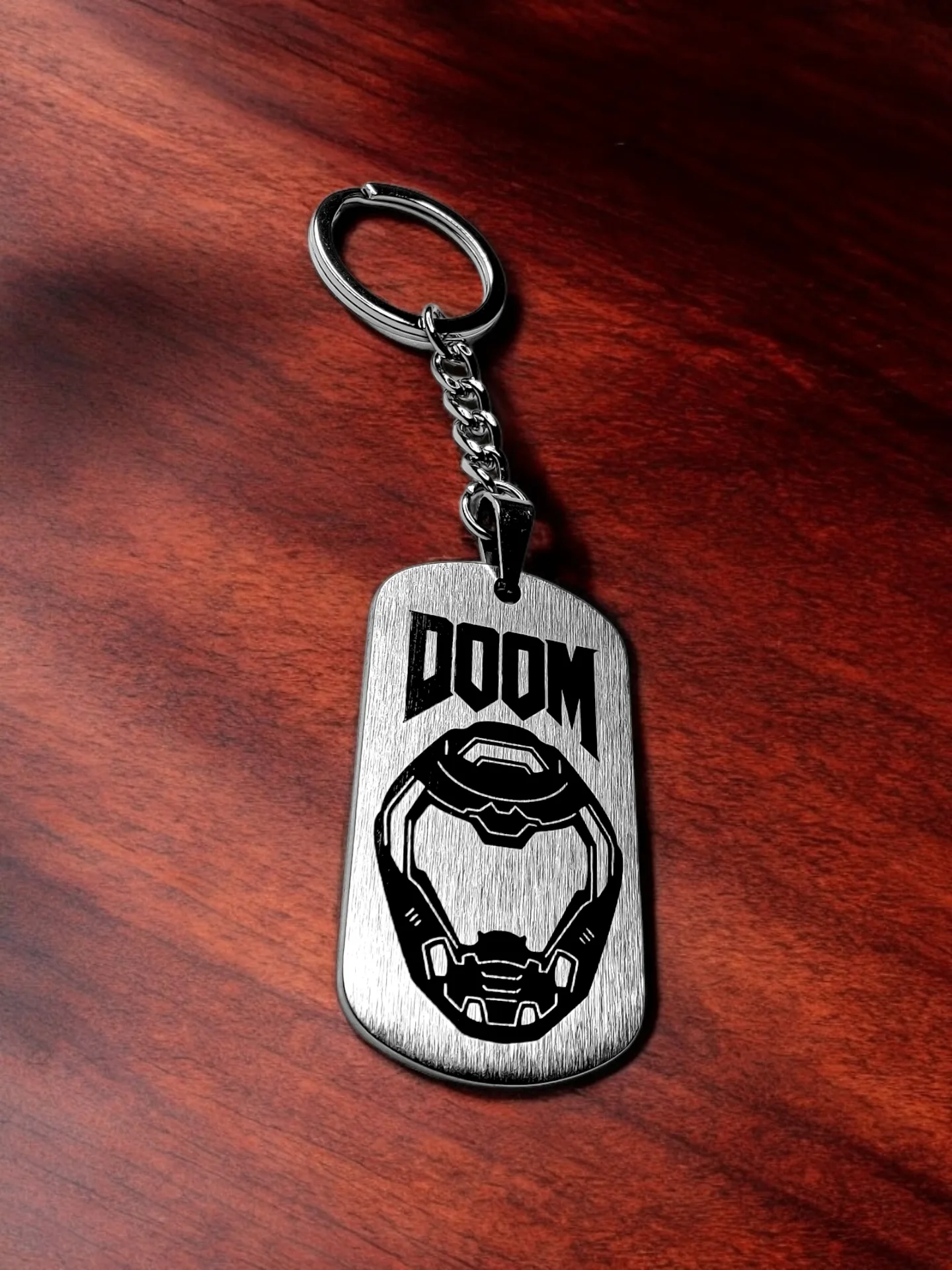 Брелок "DOOM" шлифованный