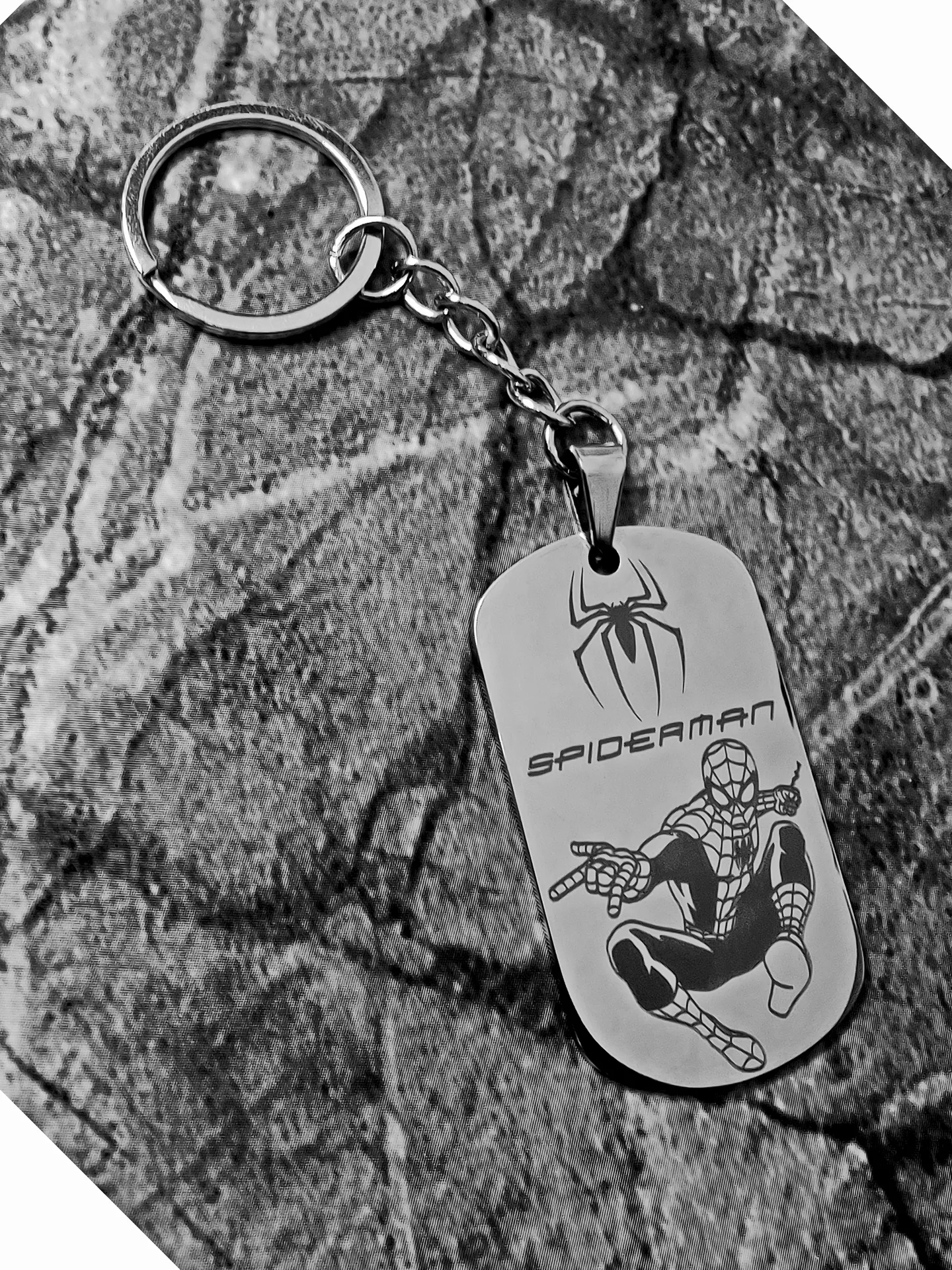 Брелок "Spider-man" "Человек-паук"  глянецевый