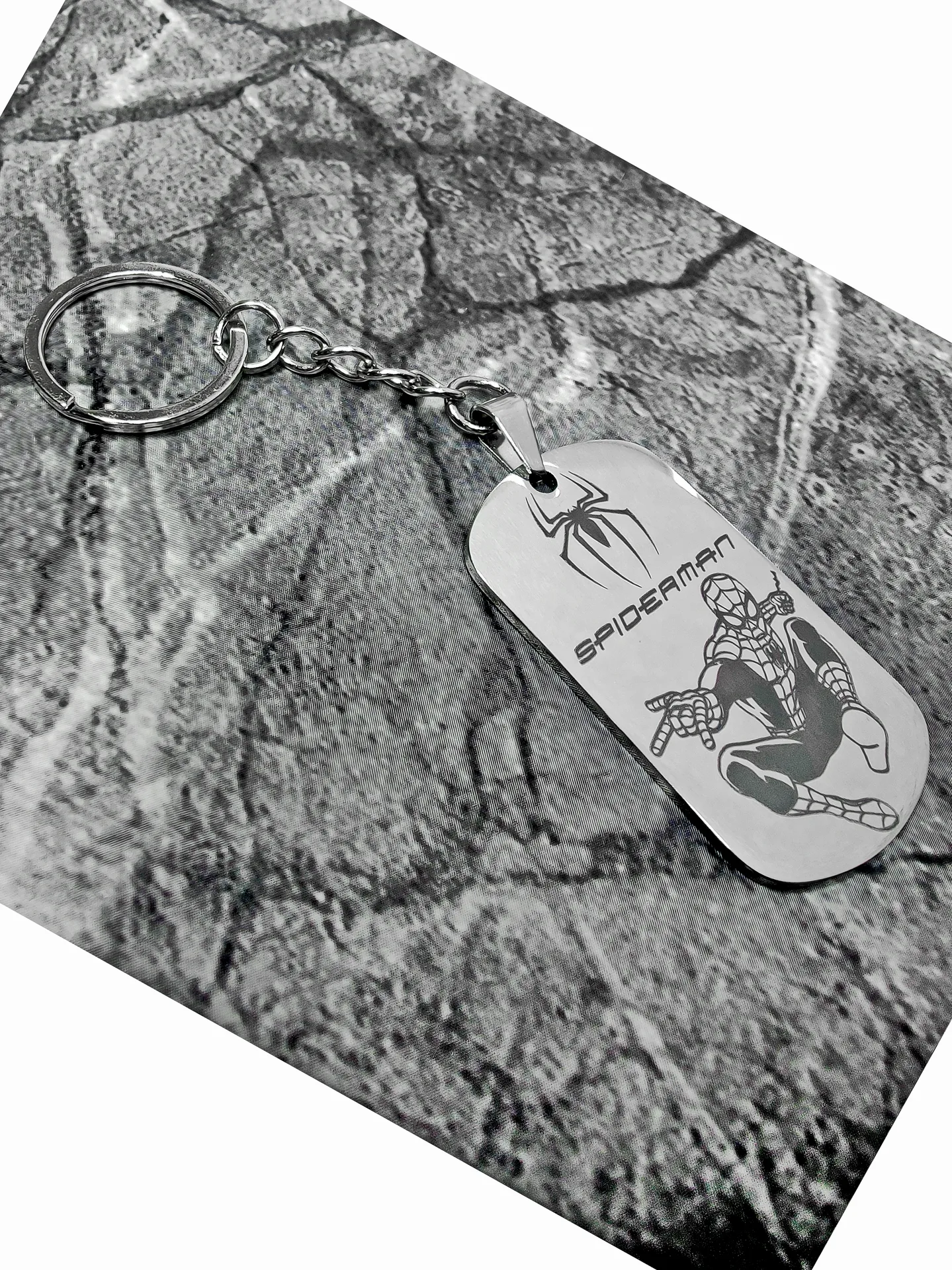 Брелок "Spider-man" "Человек-паук"  глянецевый