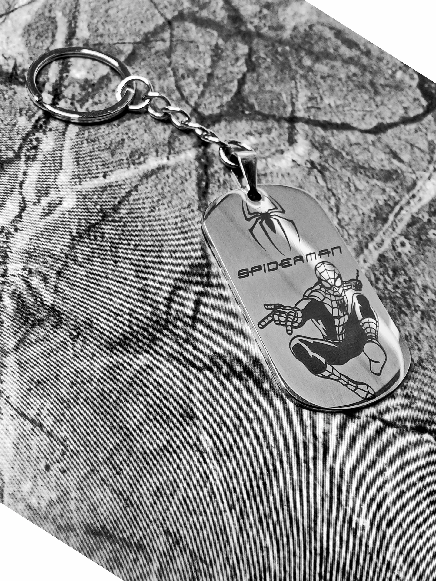 Брелок "Spider-man" "Человек-паук"  глянецевый