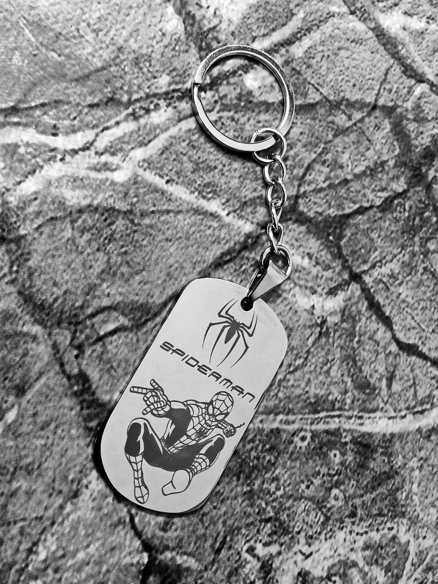 Брелок "Spider-man" "Человек-паук"  глянецевый