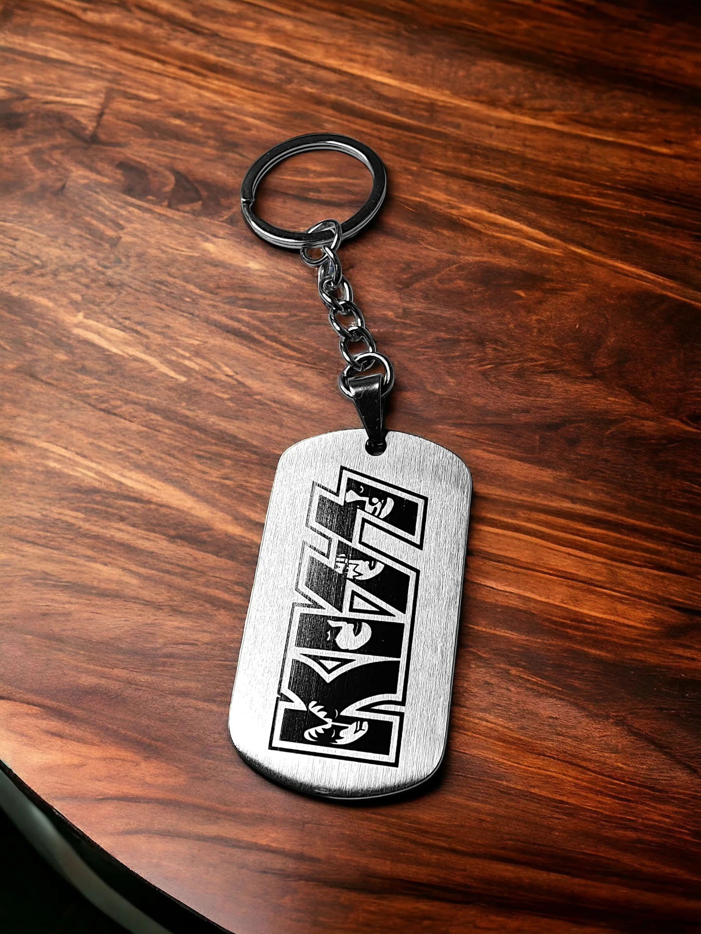 Брелок "KISS" шлифованный