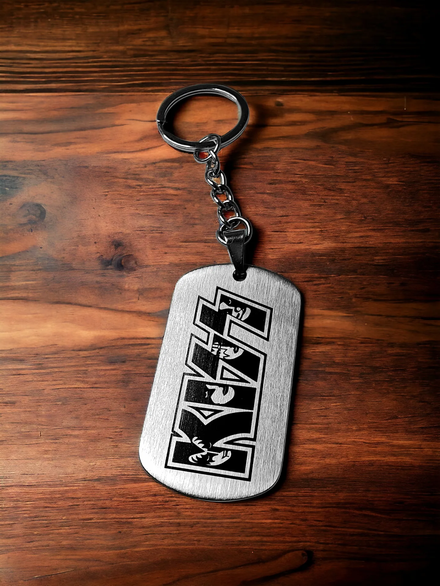 Брелок "KISS" шлифованный