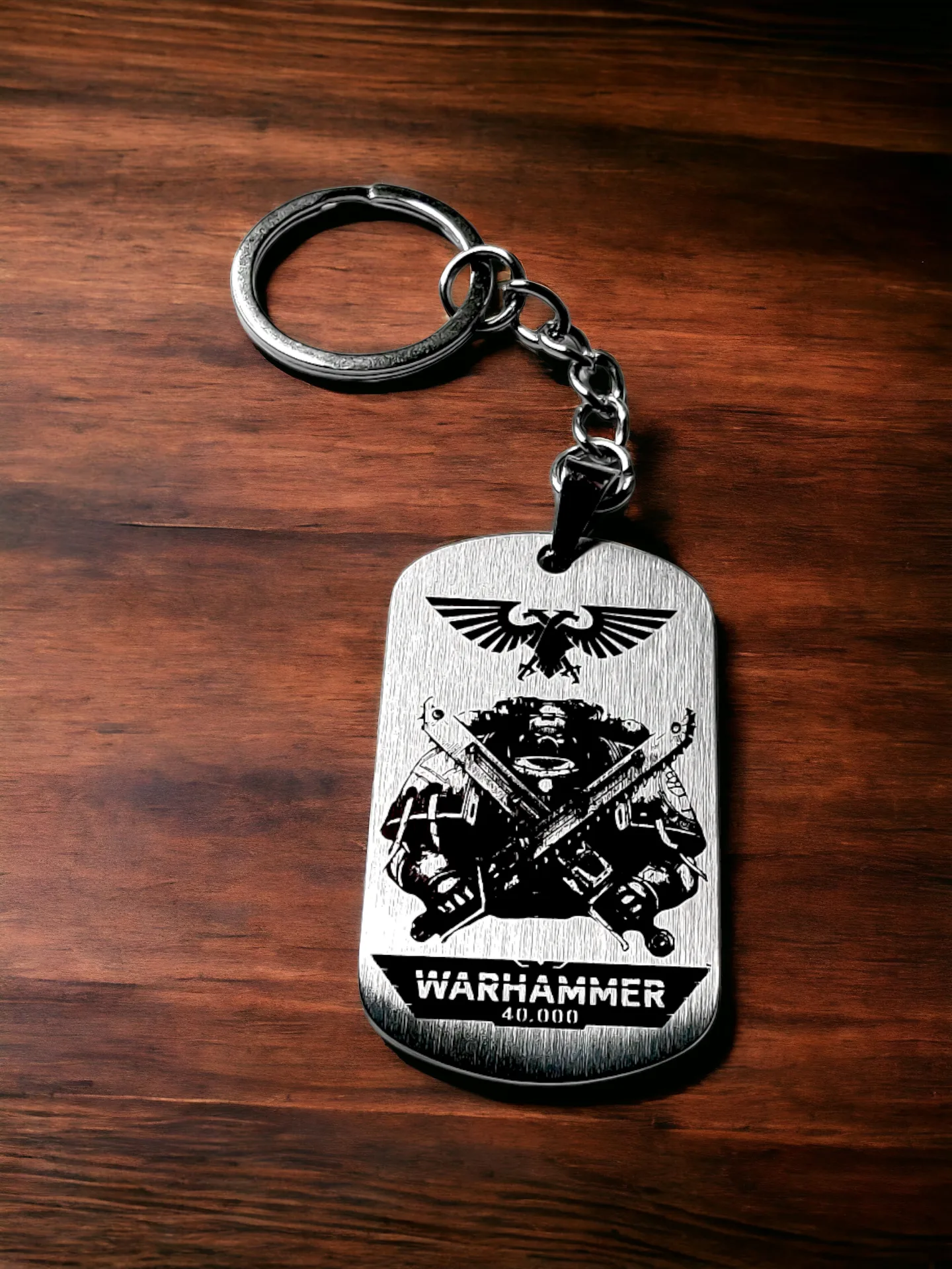 Брелок "Warhammer 40000" шлифованный