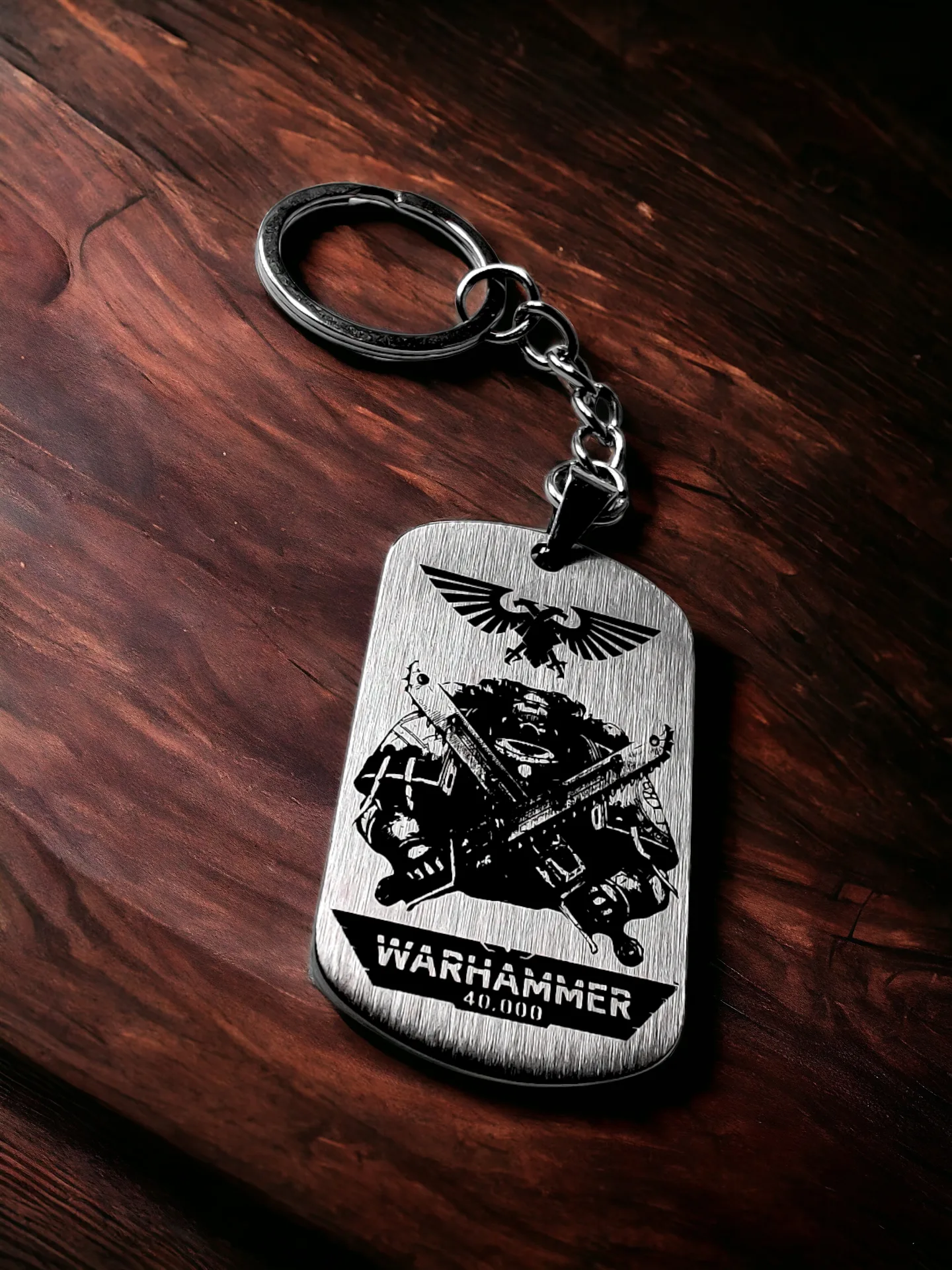 Брелок "Warhammer 40000" шлифованный