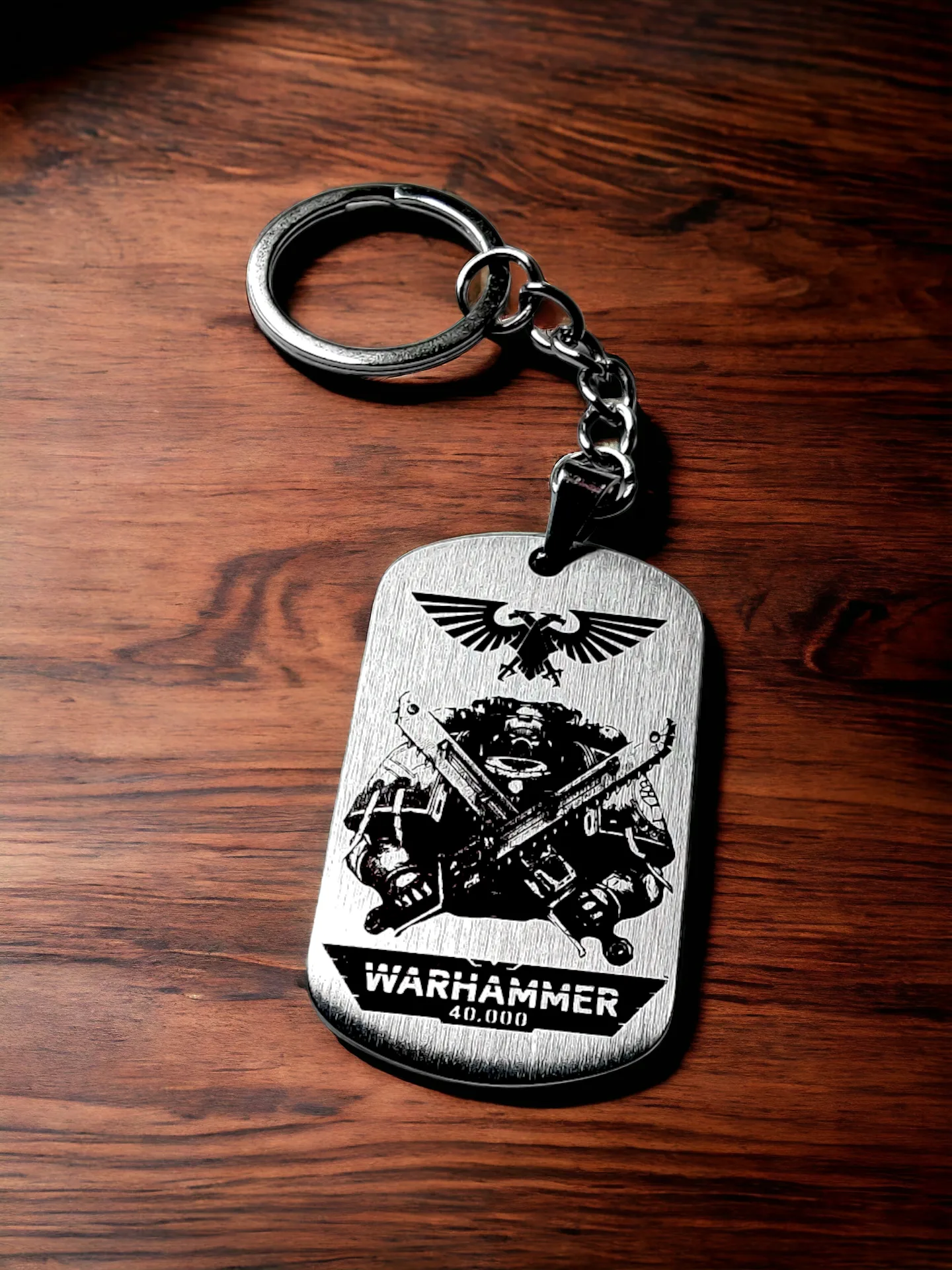 Брелок "Warhammer 40000" шлифованный