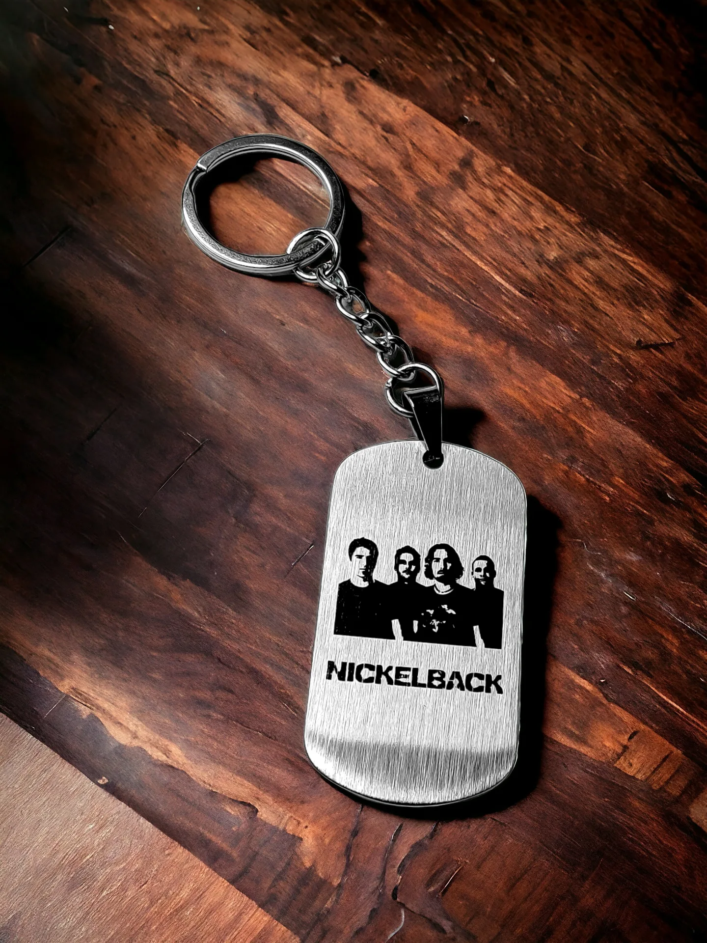Брелок "Nickelback" шлифованный
