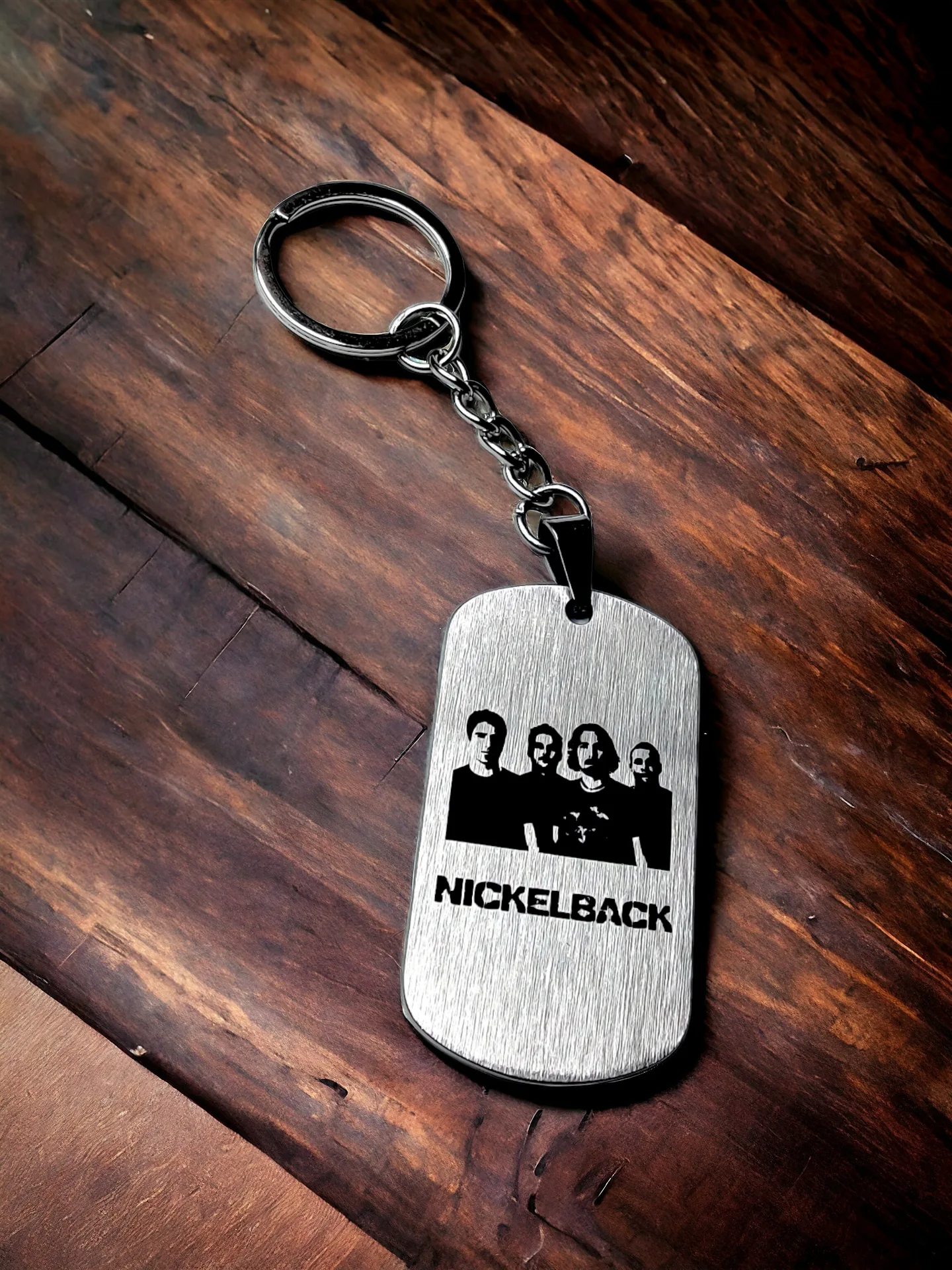 Брелок "Nickelback" шлифованный