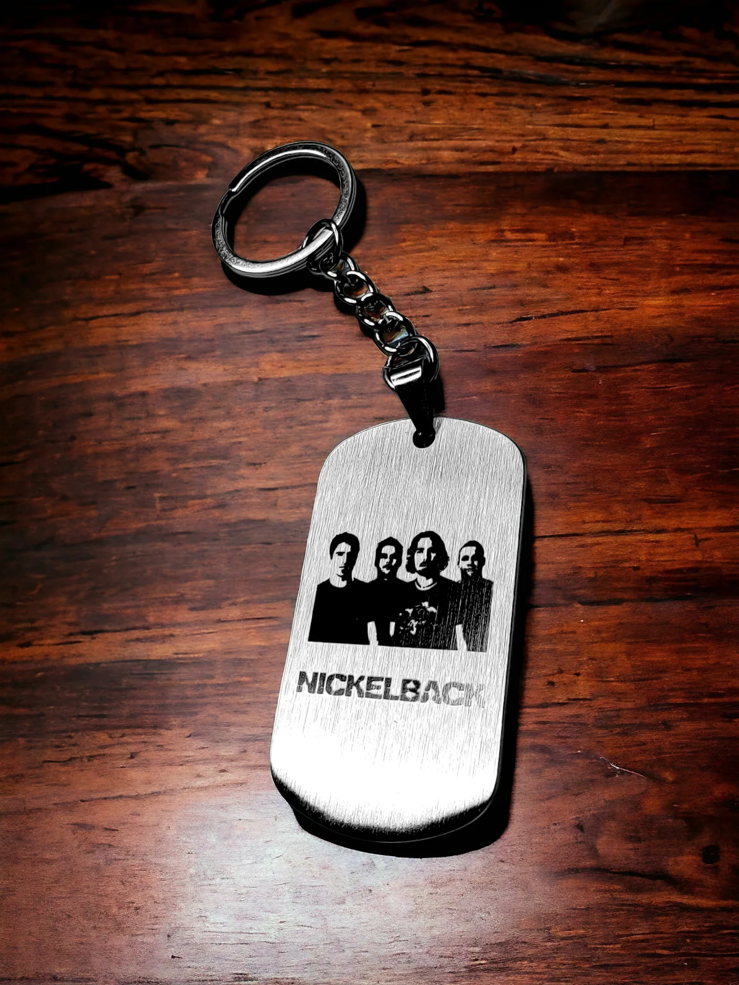 Брелок "Nickelback" шлифованный
