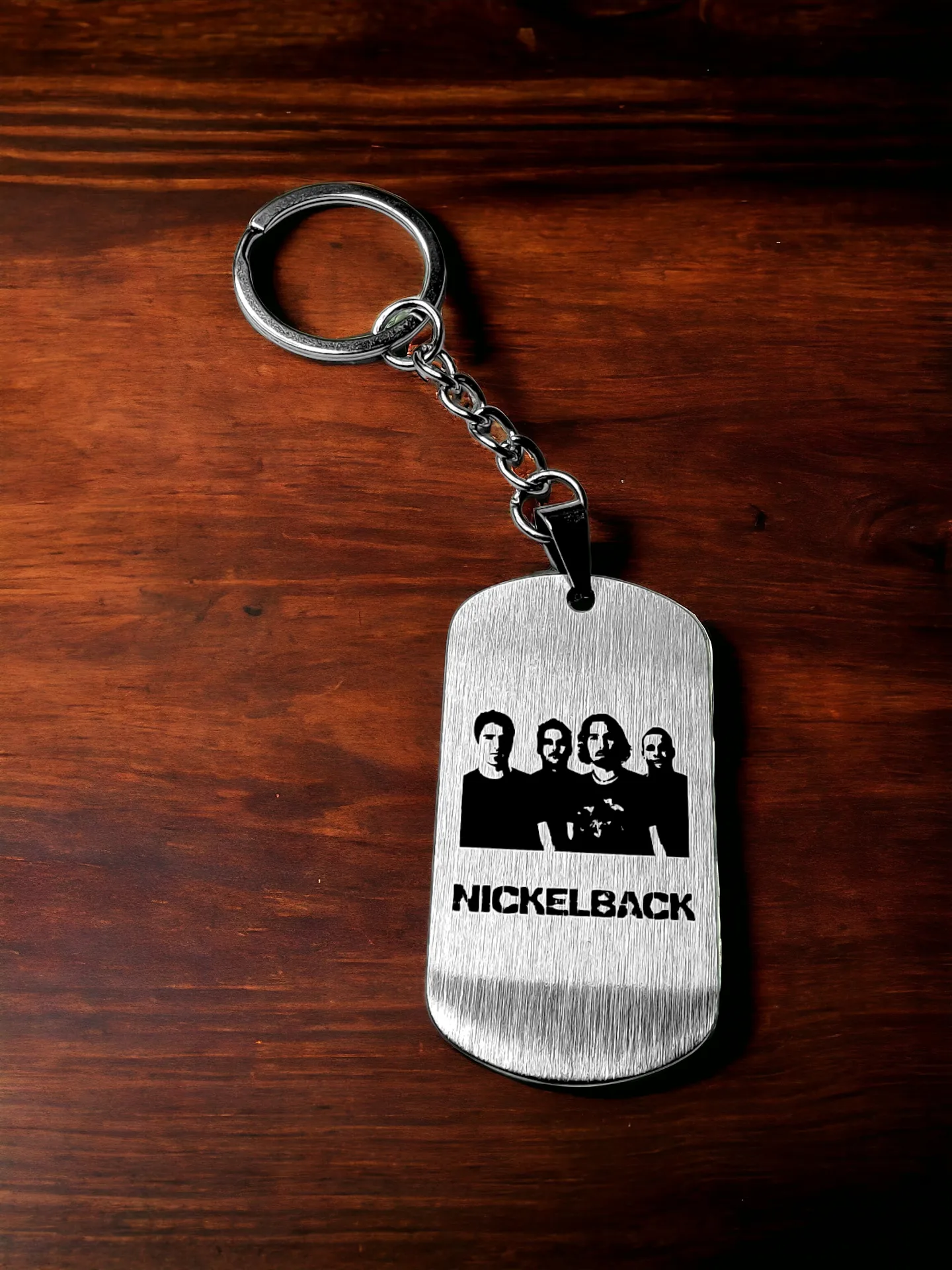 Брелок "Nickelback" шлифованный