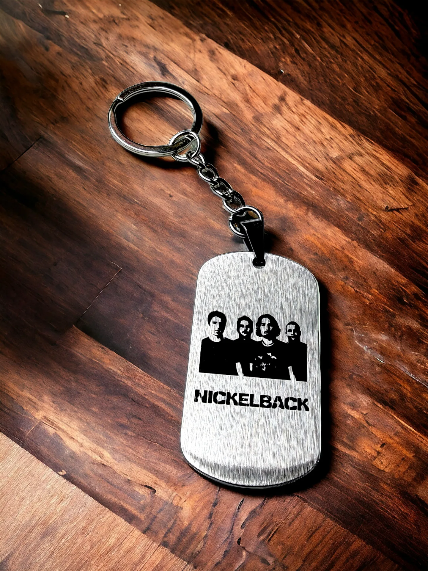 Брелок "Nickelback" шлифованный