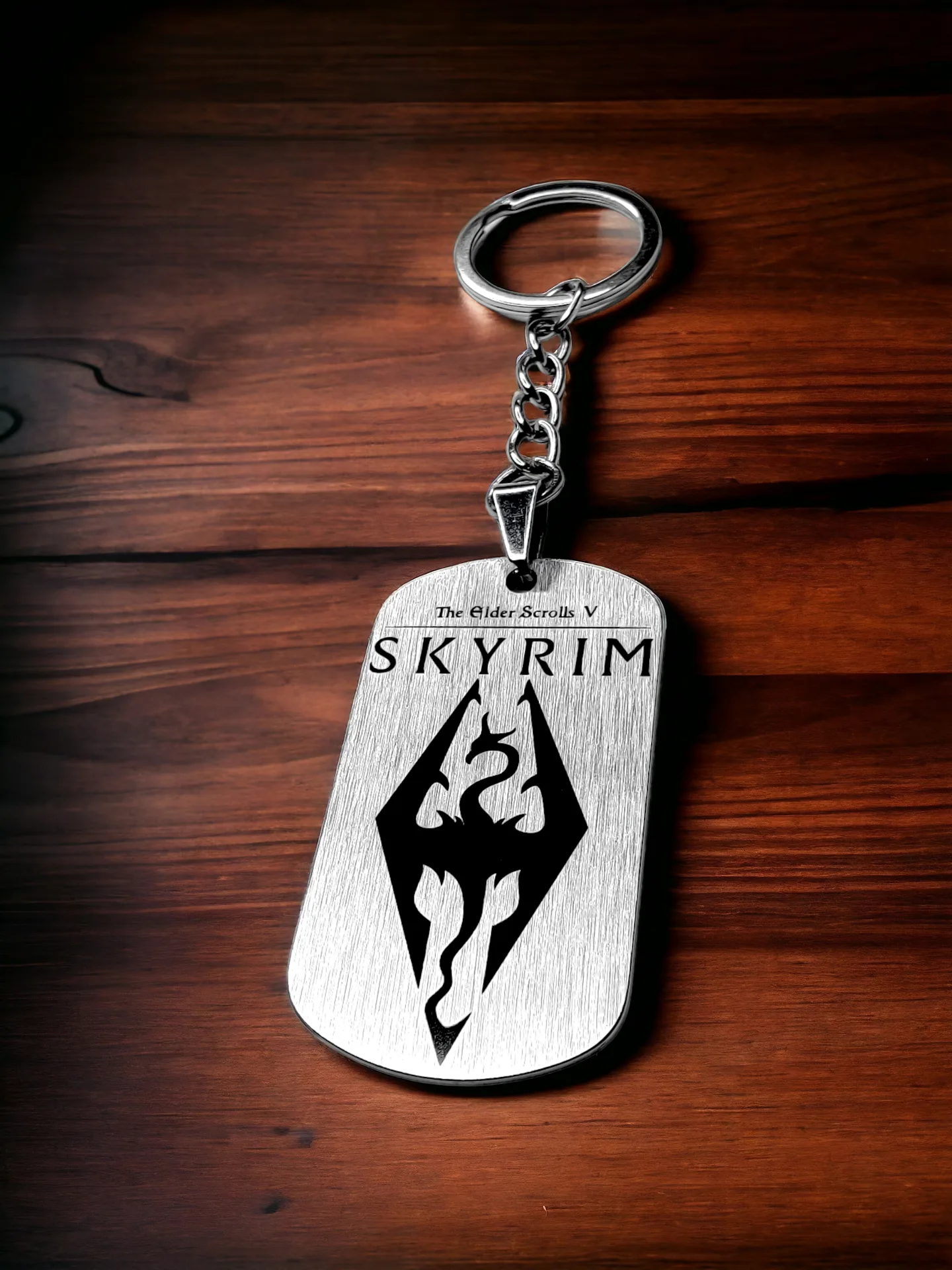 Брелок "Skyrim" шлифованный