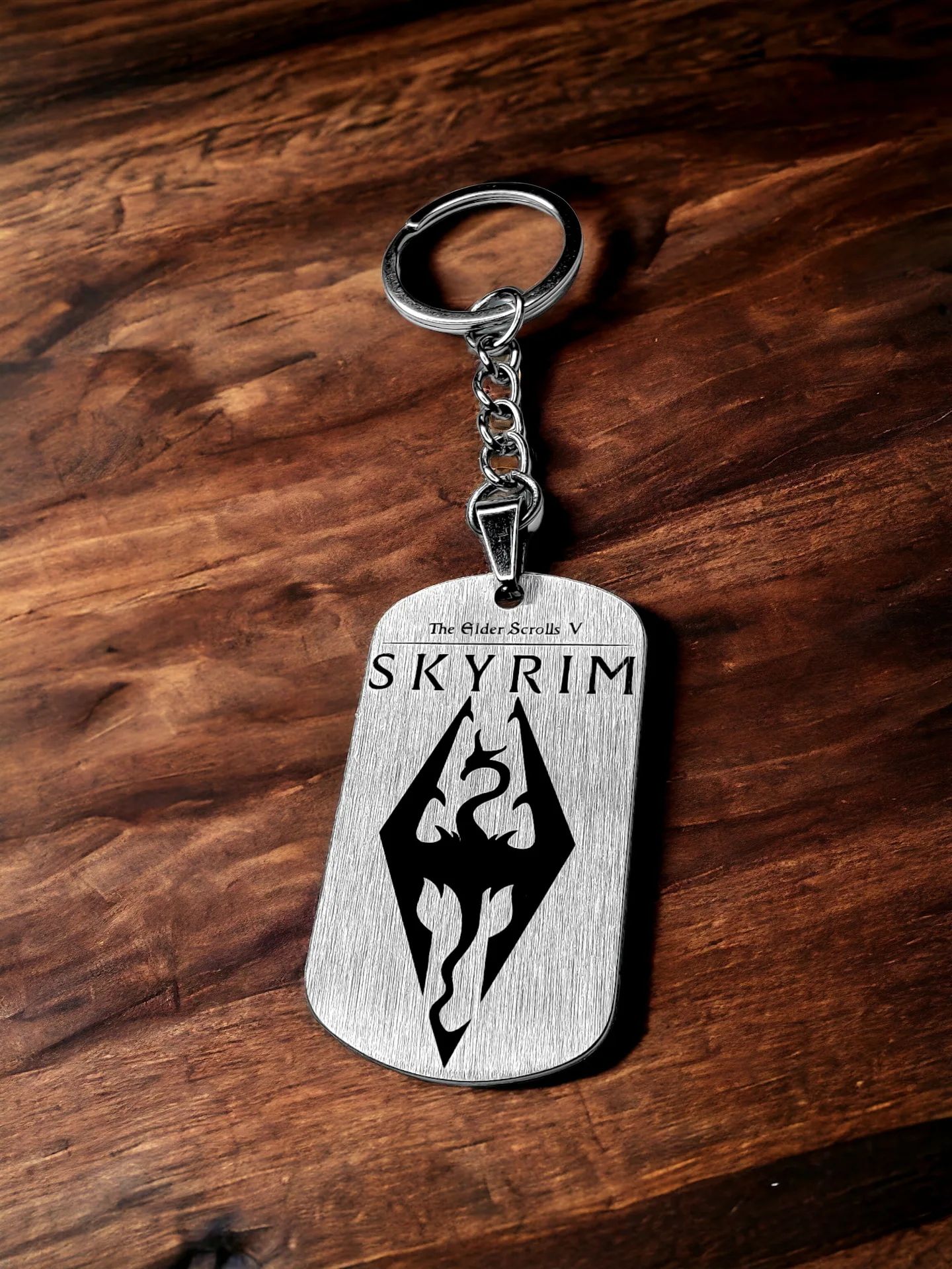 Брелок "Skyrim" шлифованный