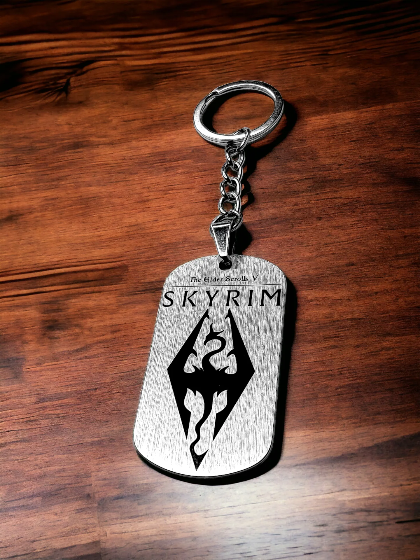 Брелок "Skyrim" шлифованный