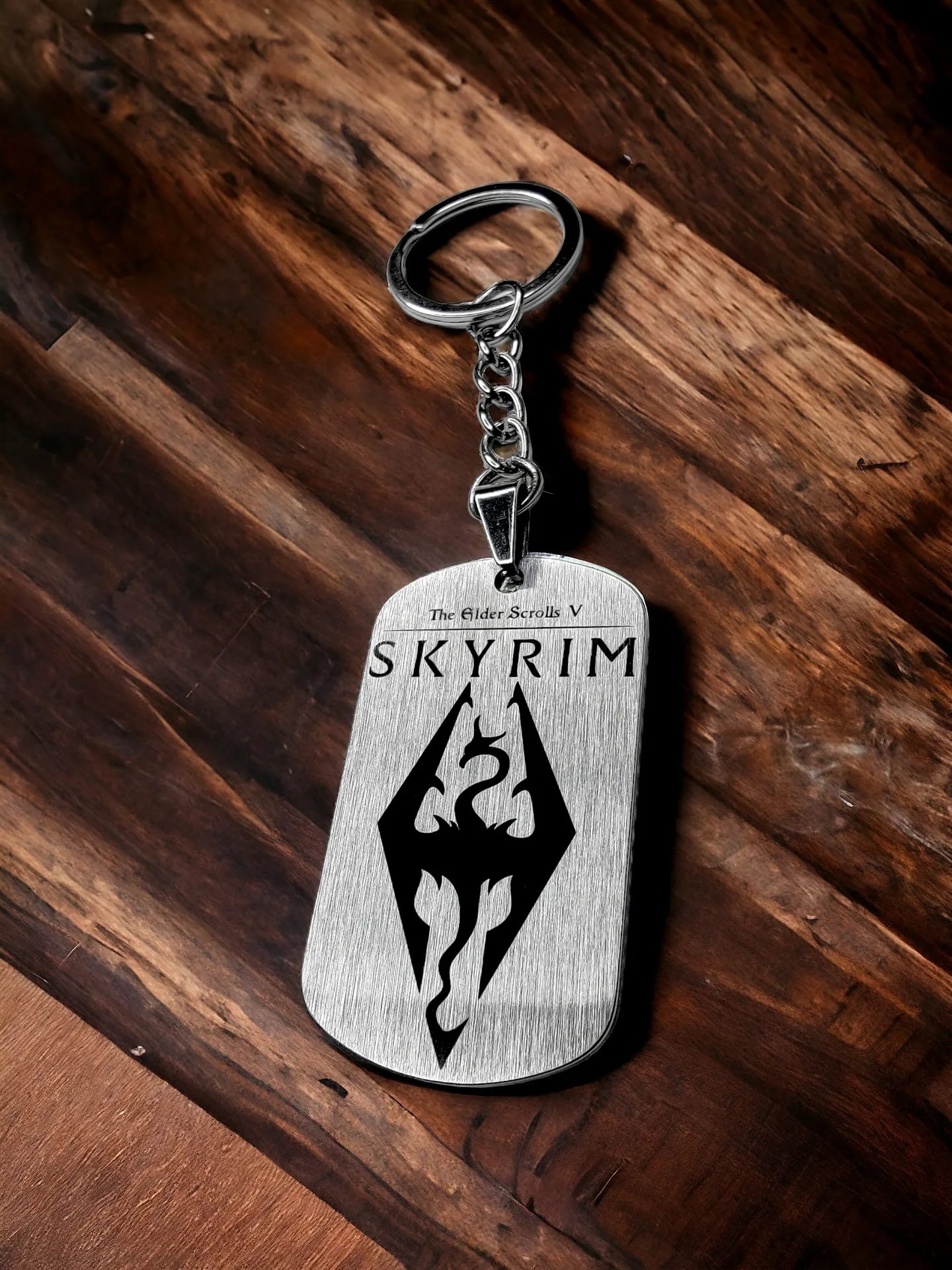 Брелок "Skyrim" шлифованный