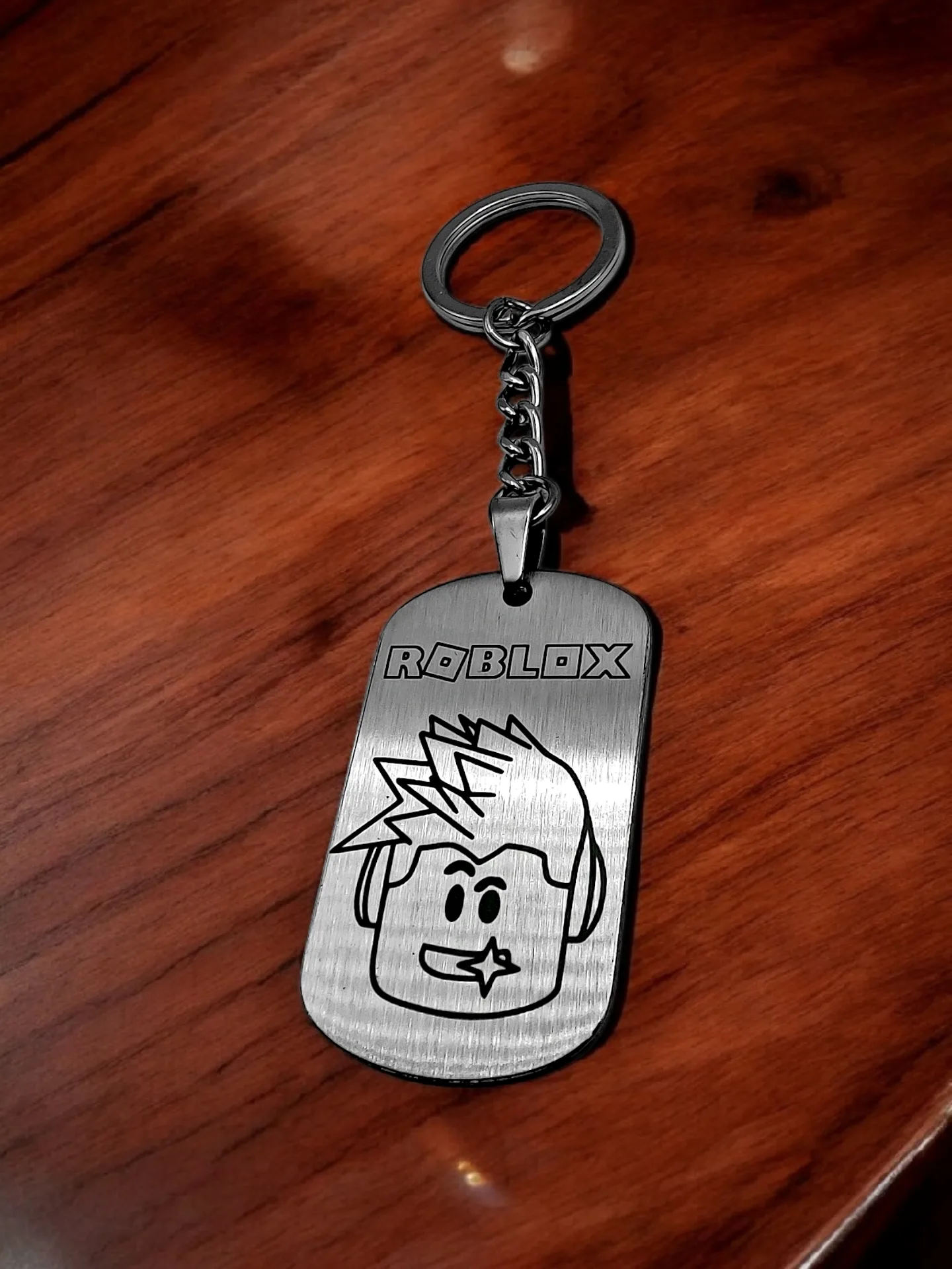 Брелок "Roblox" нержавеющая сталь