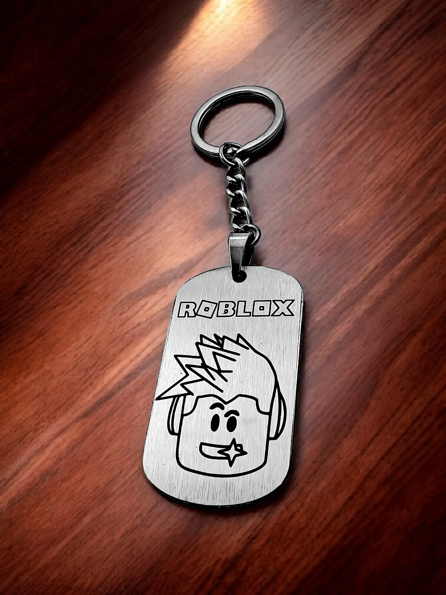 Брелок "Roblox" нержавеющая сталь