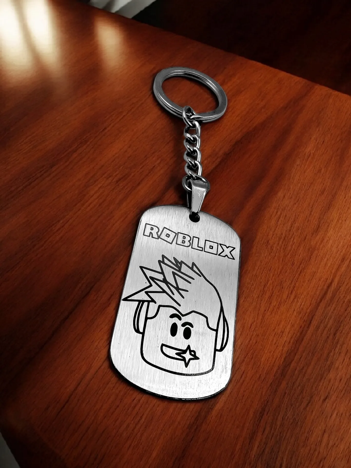 Брелок "Roblox" нержавеющая сталь