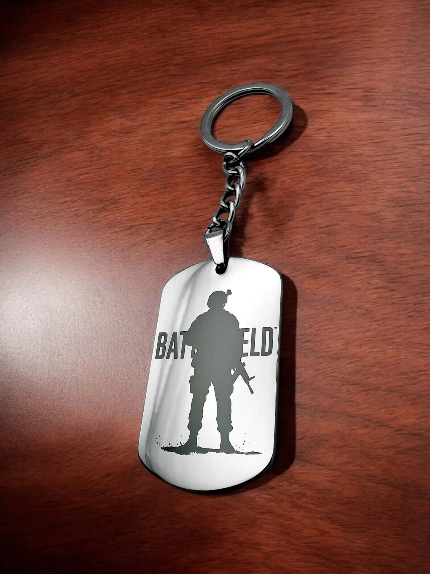 Брелок "Battlefield" полированный глянцевый