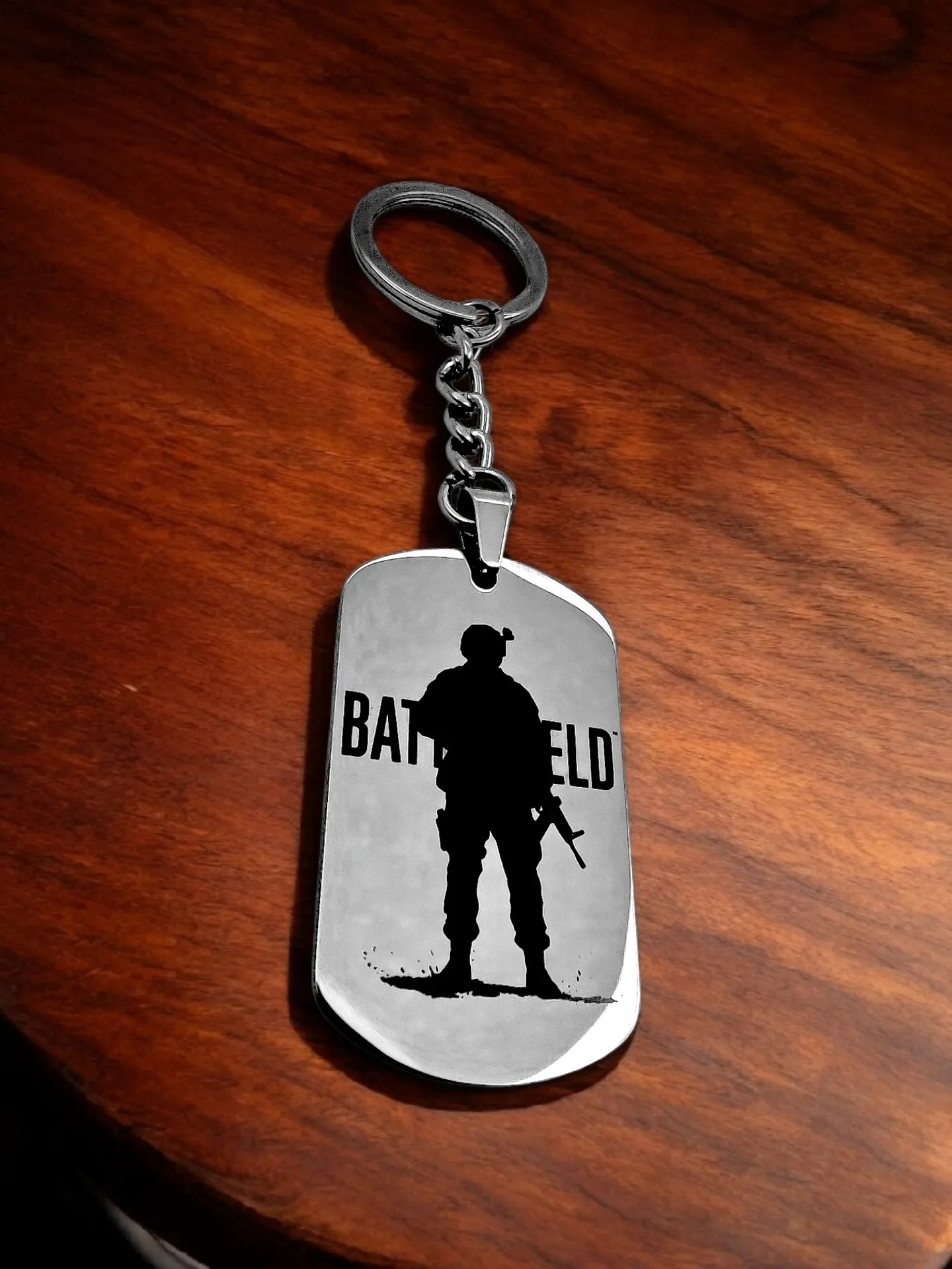 Брелок "Battlefield" полированный глянцевый