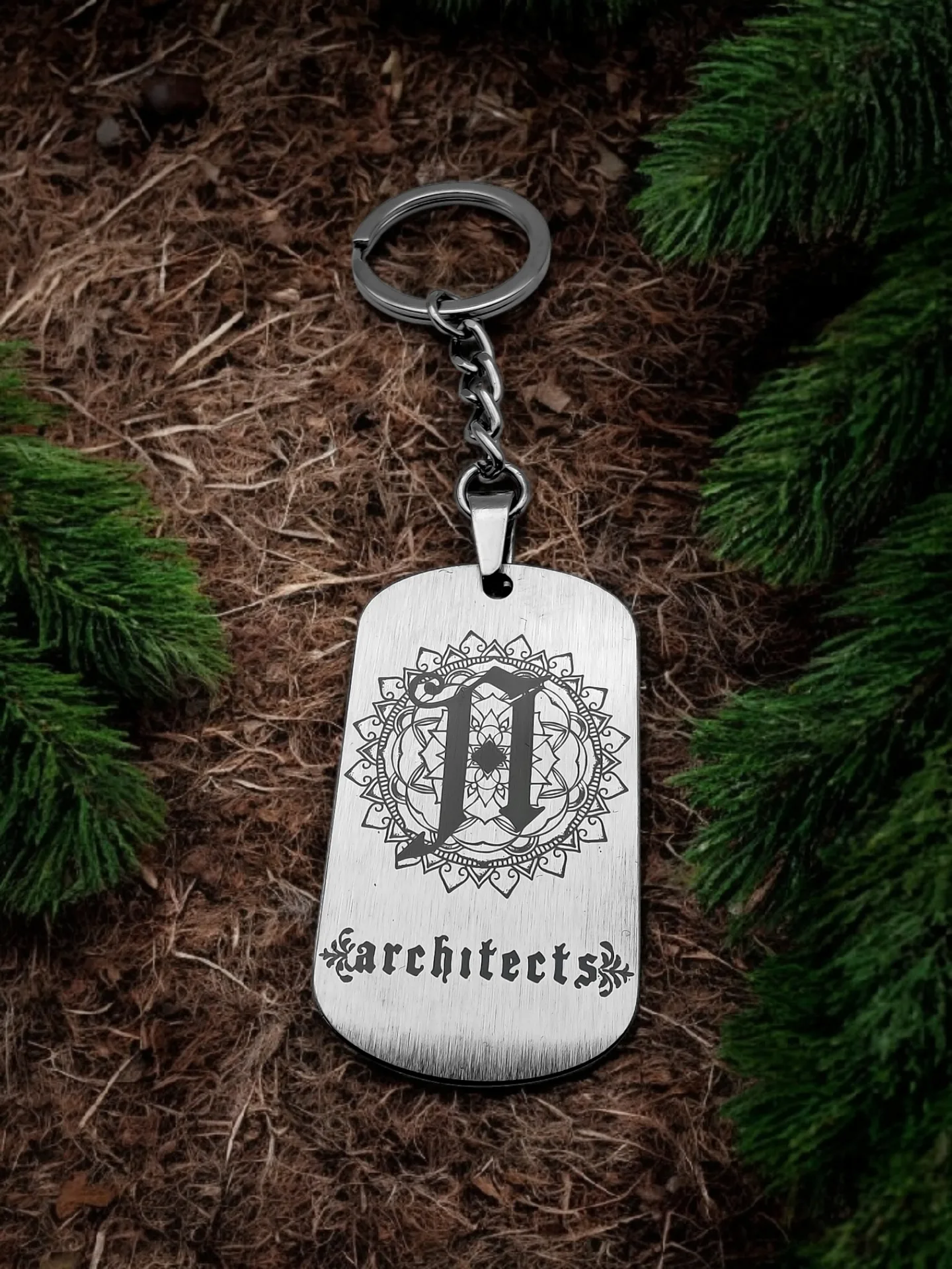 Брелок "Architects" нержавеющая сталь