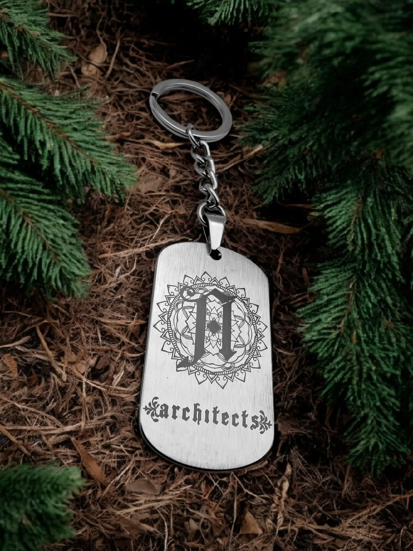 Брелок "Architects" нержавеющая сталь