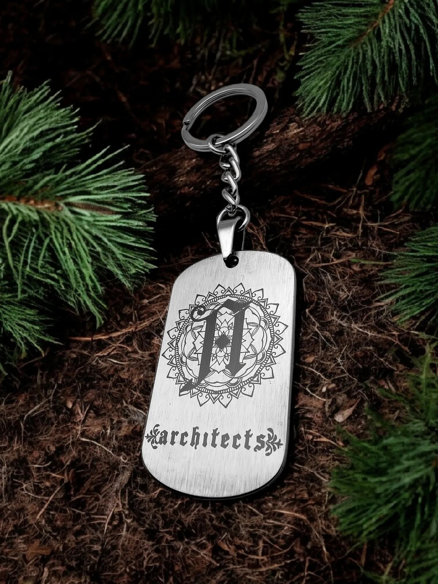 Брелок "Architects" нержавеющая сталь