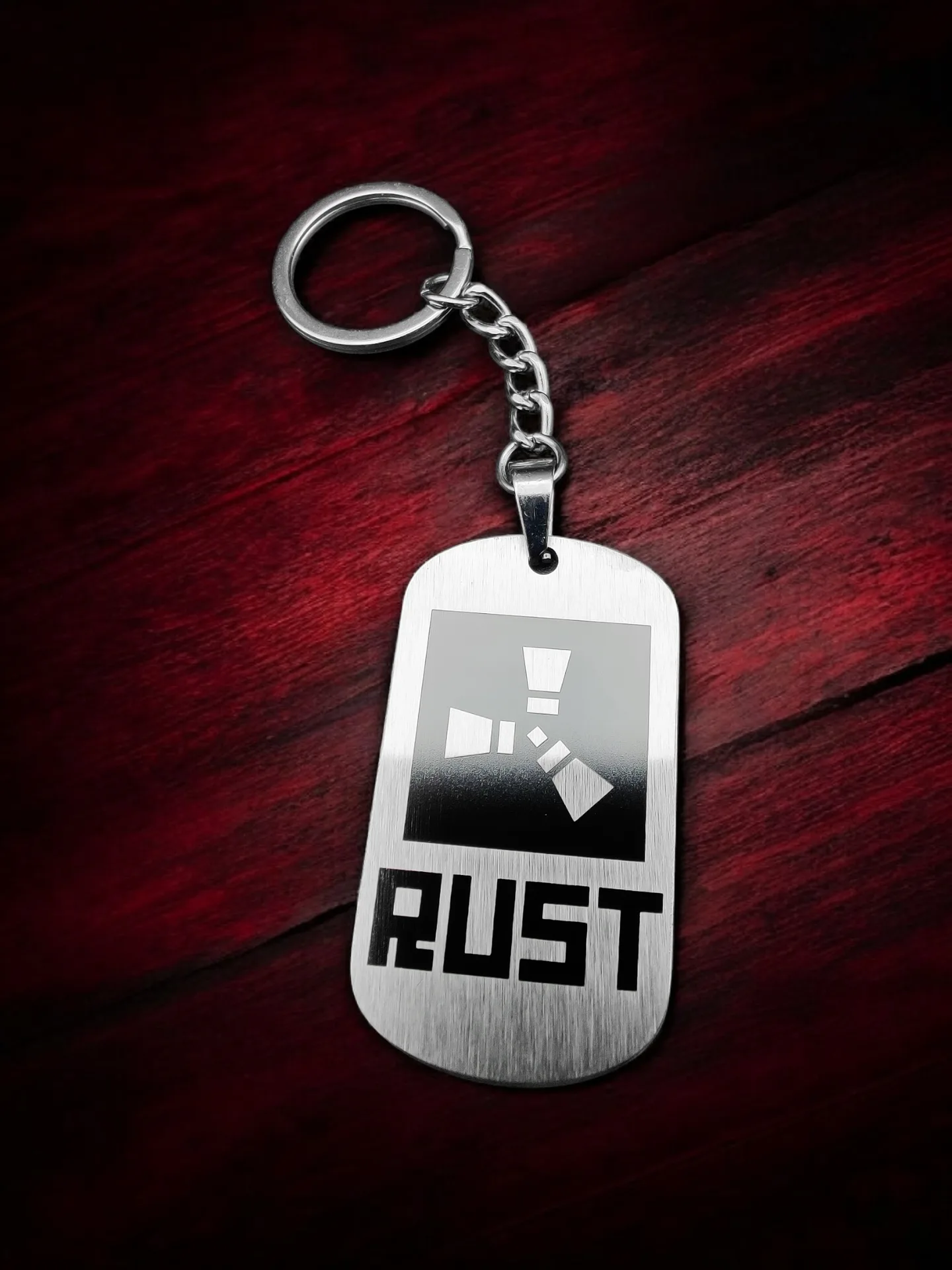 Брелок "RUST" нержавеющая сталь