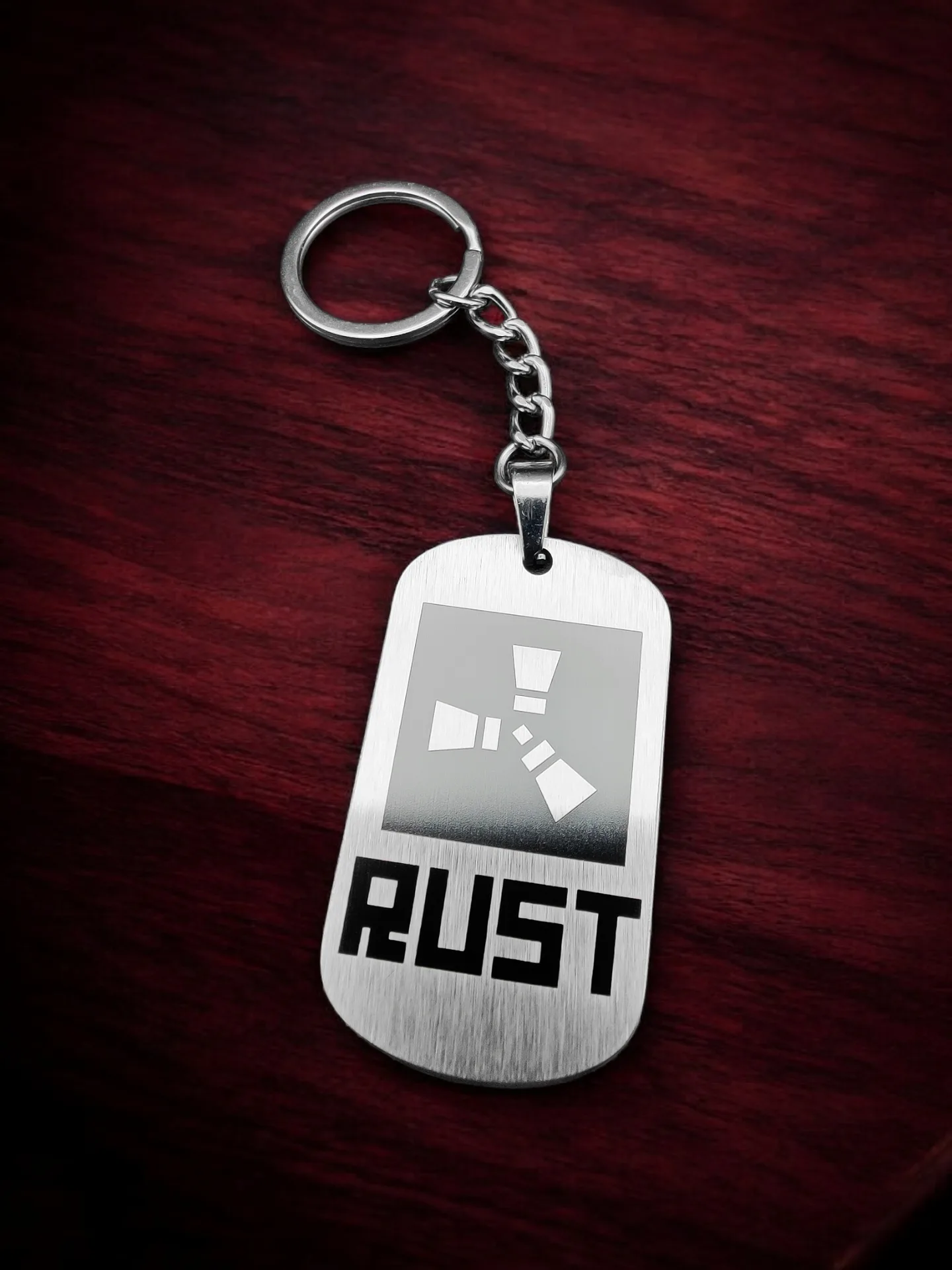 Брелок "RUST" нержавеющая сталь