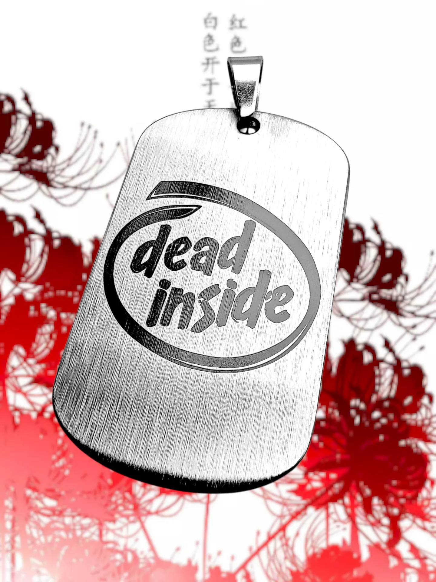 Кулон Dead inside нержавеющая сталь